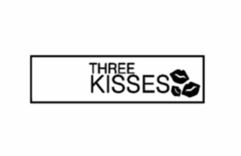 THREE KISSES Logo (USPTO, 26.05.2011)