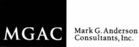 MGAC MARK G ANDERSON CONSULTANTS, INC. Logo (USPTO, 02.12.2011)