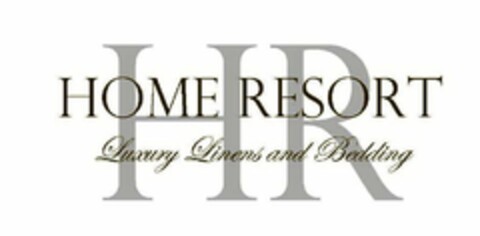 HOME RESORT LUXURY LINENS AND BEDDING HR Logo (USPTO, 12.01.2012)