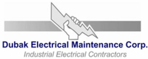 DUBAK ELECTRICAL MAINTENANCE CORP. INDUSTRIAL ELECTRICAL CONTRACTORS Logo (USPTO, 15.02.2012)