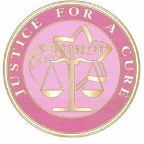 JUSTICE FOR A CURE POLICE DEPT. SHERIFF Logo (USPTO, 16.05.2013)