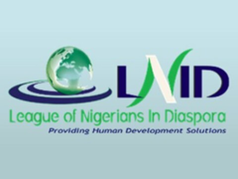 LNID LEAGUE OF NIGERIANS IN DIASPORA PROVIDING HUMAN DEVELOPMENT SOLUTIONS Logo (USPTO, 09/20/2013)