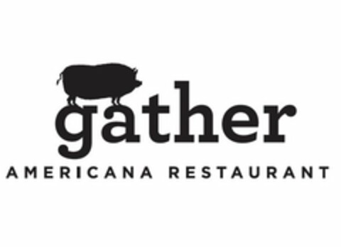 GATHER AMERICANA RESTAURANT Logo (USPTO, 20.03.2014)