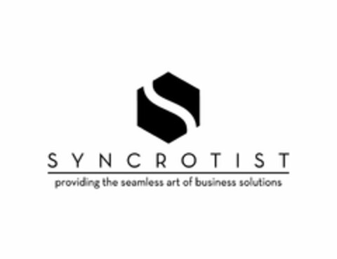 SYNCROTIST PROVIDING THE SEAMLESS ART OF BUSINESS SOLUTIONS Logo (USPTO, 27.10.2014)