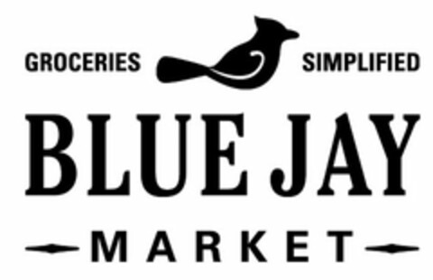 GROCERIES SIMPLIFIED BLUE JAY MARKET Logo (USPTO, 27.10.2014)