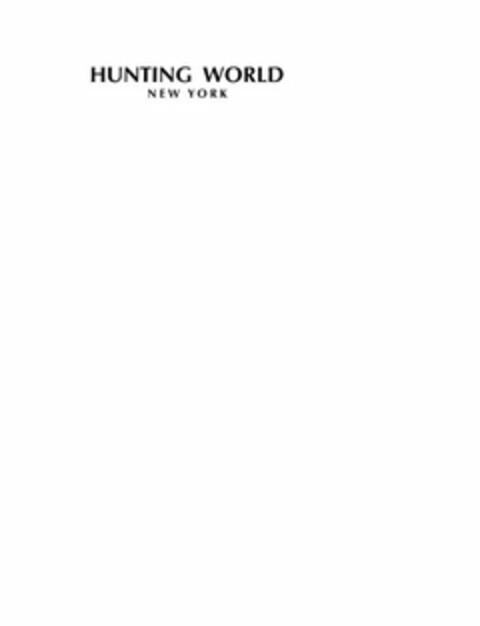 HUNTING WORLD NEW YORK Logo (USPTO, 25.02.2015)