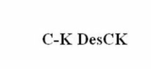 C-K DESCK Logo (USPTO, 04/19/2016)
