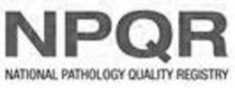 NPQR NATIONAL PATHOLOGY QUALITY REGISTRY Logo (USPTO, 14.12.2016)