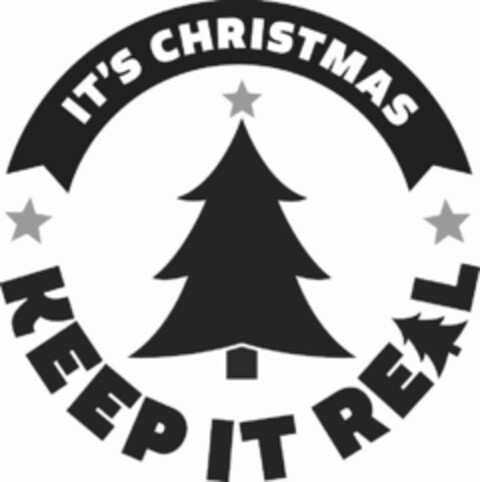 IT'S CHRISTMAS KEEP IT REAL Logo (USPTO, 31.05.2017)