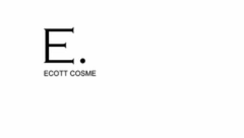 E. ECOTT COSME Logo (USPTO, 21.06.2017)