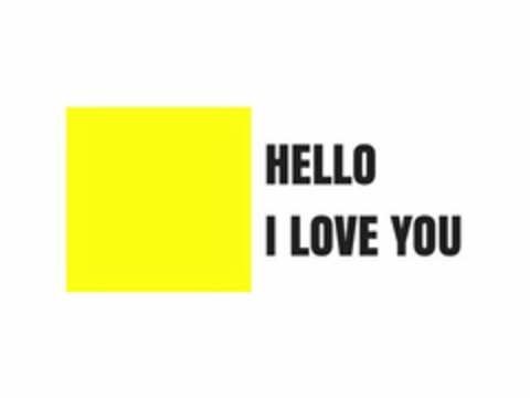 HELLO I LOVE YOU Logo (USPTO, 11/06/2017)