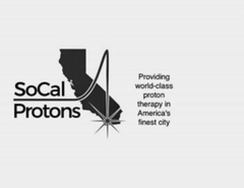 SOCAL PROTONS PROVIDING WORLD-CLASS PROTON THERAPY IN AMERICA'S FINEST CITY Logo (USPTO, 11/09/2017)