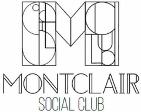 M MONTCLAIR SOCIAL CLUB Logo (USPTO, 11/22/2017)