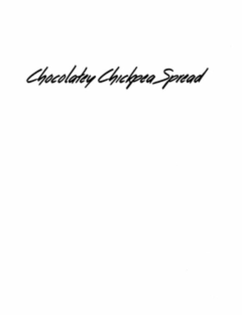 CHOCOLATEY CHICKPEA SPREAD Logo (USPTO, 03.02.2018)