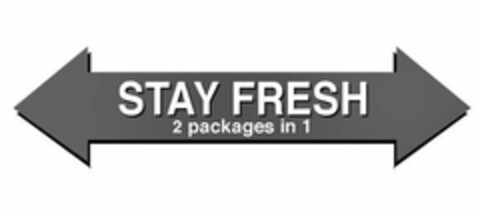 STAY FRESH 2 PACKAGES IN 1 Logo (USPTO, 04/10/2018)