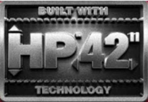 BUILT WITH HP42" TECHNOLOGY Logo (USPTO, 31.05.2018)