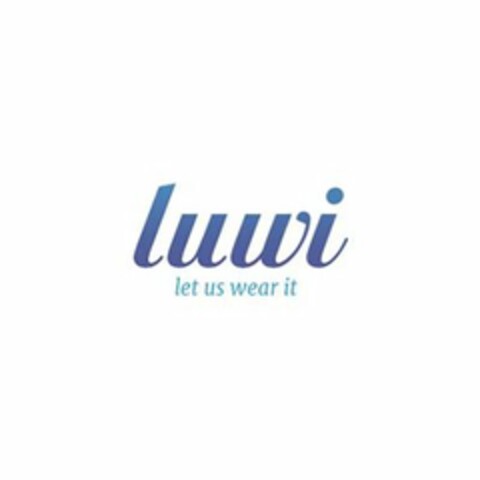 LUWI LET US WEAR IT Logo (USPTO, 16.06.2018)