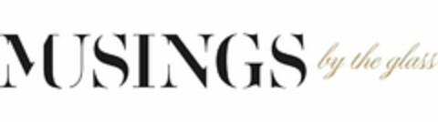 MUSINGS BY THE GLASS Logo (USPTO, 07/16/2018)