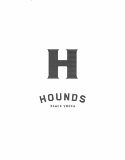 H HOUNDS BLACK VODKA Logo (USPTO, 13.08.2018)