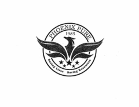 PHOENIX PURE 1985 SAVING LIVES SAVING RESOURCES Logo (USPTO, 18.09.2018)