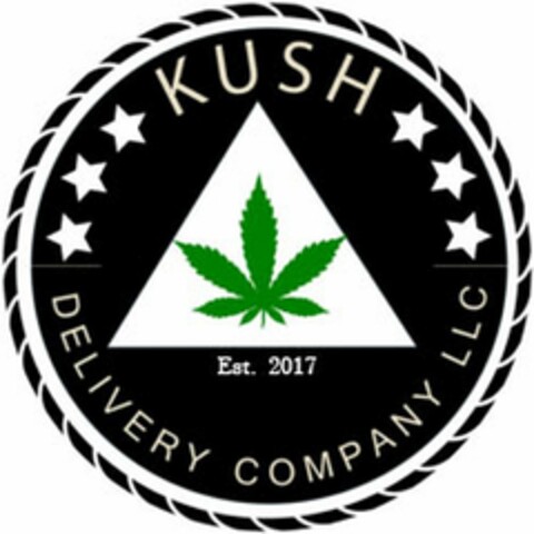 KUSH DELIVERY COMPANY LLC EST. 2017 Logo (USPTO, 08.10.2018)