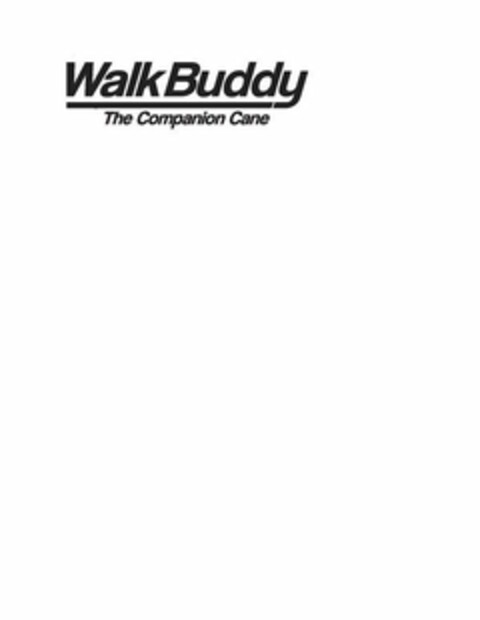 WALK BUDDY THE COMPANION CANE Logo (USPTO, 14.08.2019)