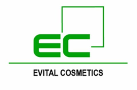 EC EVITAL COSMETICS Logo (USPTO, 06.01.2020)