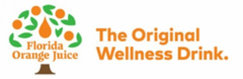 FLORIDA ORANGE JUICE THE ORIGINAL WELLNESS DRINK. Logo (USPTO, 02.04.2020)