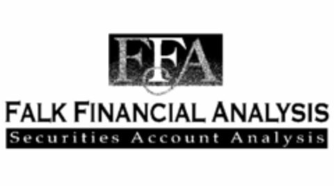 FFA FALK FINANCIAL ANALYSIS SECURITIES ACCOUNT ANALYSIS Logo (USPTO, 06.02.2009)