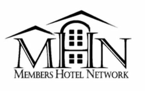 MHN MEMBERS HOTEL NETWORK Logo (USPTO, 04/24/2009)