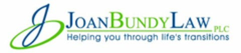 J JOAN BUNDY LAW PLC HELPING YOU THROUGH LIFE'S TRANSITIONS Logo (USPTO, 22.08.2010)