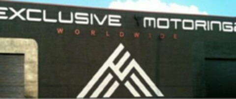 EXCLUSIVE MOTORING WORLDWIDE Logo (USPTO, 17.11.2011)