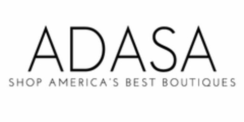 ADASA SHOP AMERICA'S BEST BOUTIQUES Logo (USPTO, 04.04.2014)