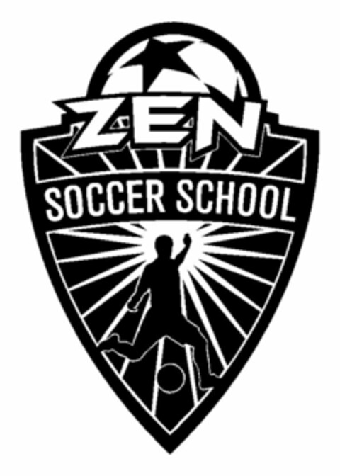 ZEN SOCCER SCHOOL Logo (USPTO, 28.08.2014)