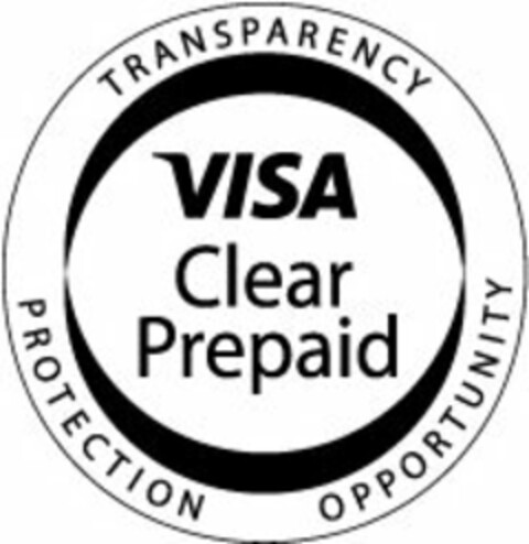 VISA CLEAR PREPAID TRANSPARENCY PROTECTION OPPORTUNITY Logo (USPTO, 22.10.2014)