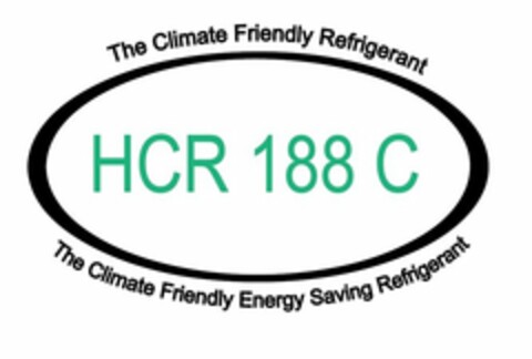 THE CLIMATE FRIENDLY REFRIGERANT HCR 188 C THE CLIMATE FRIENDLY ENGERY SAVING REFRIGERANT Logo (USPTO, 20.03.2015)