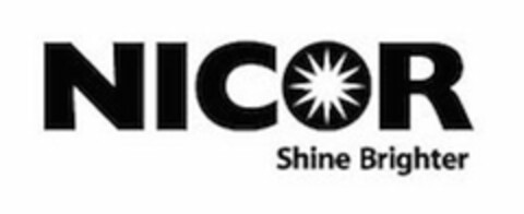 NICOR SHINE BRIGHTER Logo (USPTO, 03/25/2015)