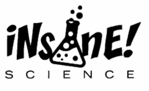 INSANE! SCIENCE Logo (USPTO, 07/21/2015)