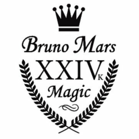 BRUNO MARS XXIVK MAGIC Logo (USPTO, 12/15/2016)