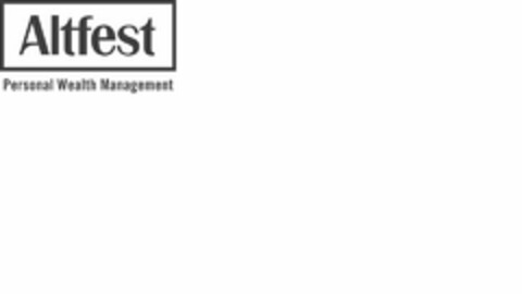 ALTFEST PERSONAL WEALTH MANAGEMENT Logo (USPTO, 02.10.2017)