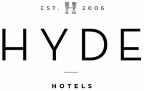 EST. 2006 HYDE HOTELS Logo (USPTO, 29.03.2018)