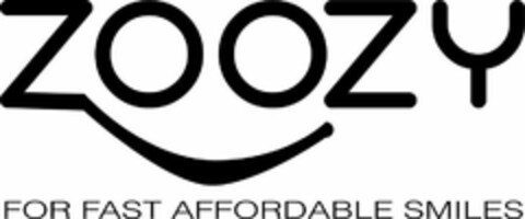 ZOOZY FOR FAST AFFORDABLE SMILES Logo (USPTO, 26.09.2019)