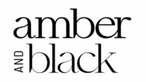 AMBER AND BLACK Logo (USPTO, 10.04.2020)