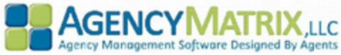 AGENCY MATRIX, LLC AGENCY MANAGEMENT SOFTWARE DESIGNED BY AGENTS Logo (USPTO, 16.06.2009)