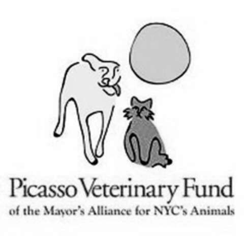 PICASSO VETERINARY FUND OF THE MAYOR'S ALLIANCE FOR NYC'S ANIMALS Logo (USPTO, 13.01.2010)