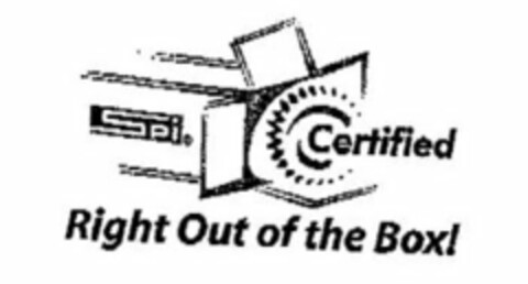 SPI CERTIFIED RIGHT OUT OF THE BOX! Logo (USPTO, 04.02.2010)