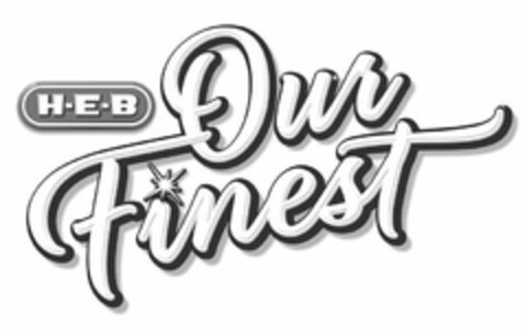 H-E-B OUR FINEST Logo (USPTO, 10/29/2012)