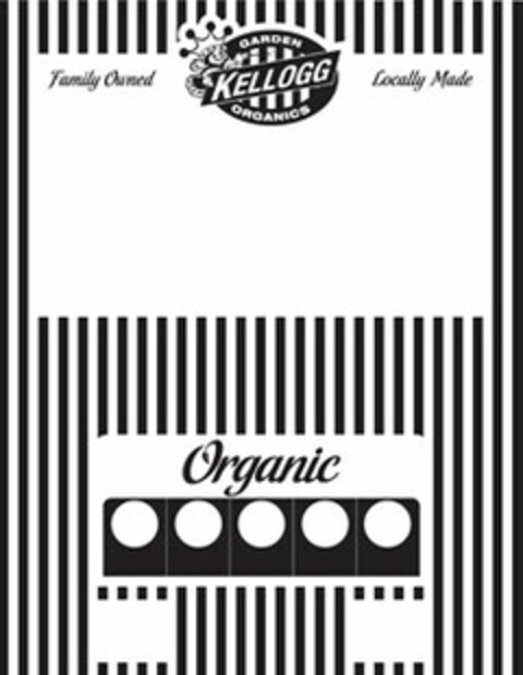 FAMILY OWNED GARDEN KELLOGG ORGANICS LOCALLY MADE ORGANIC Logo (USPTO, 17.06.2013)