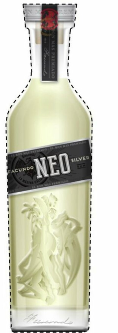 EL RON MAS PREMIADO NEO FACUNDO NEO SILVER RUM Logo (USPTO, 20.06.2013)