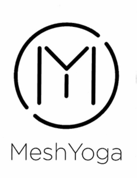 M MESH YOGA Logo (USPTO, 20.12.2013)